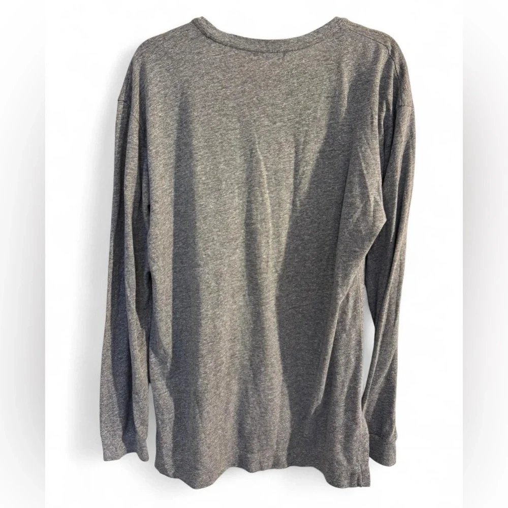 John Elliott Tri-Blend Long Sleeve Mercer Tee Heather Grey Size 3 L